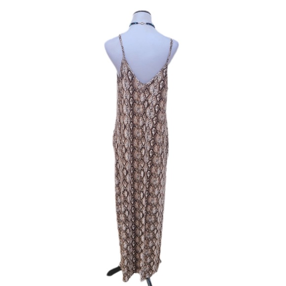 LAST ONE Python Print Cami Maxi Dress with Pockets - Picture 7 of 8